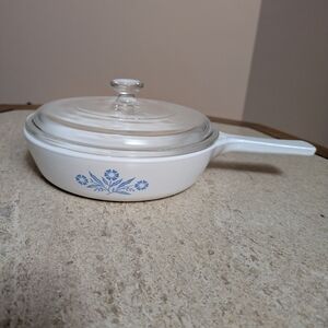 Vintage Corningware Blue Cornflower Design, 1959.  Excellent Condition.